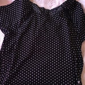 Short sleeve polka dot shirt
